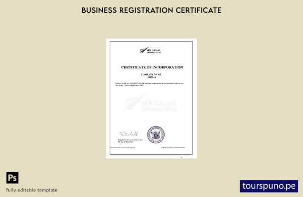 listo para imprimir plantilla de plantilla de certificado de incorporación de Nu